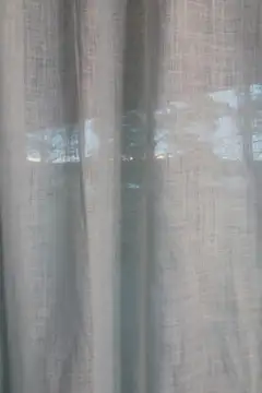 Ihanin pellavaverho 100% valkoinen 140 x 280 cm - 6