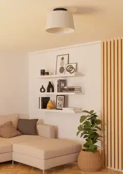 EGLO kattovalaisin Febres E27 musta/valkoinen - 5