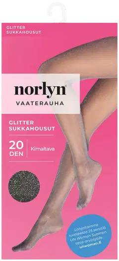 Norlyn naisten sukkahousut Shimmery 20den - Silver - 1