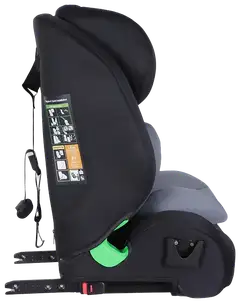 Kikid Turvaistuin Premium 76-150cm i-Size ISOFIX R129, musta-harmaa - 4