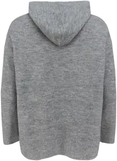 TEX naisten hupullinen neulepusero I997013 - GREY CHINE LIGHT - 2