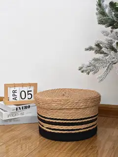 House säilytyskori kannella osmankäämi - 2