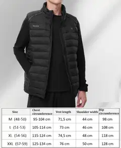 Thermrup kauko-infrapunalämmitteinen liivi litiumioniakulla, 4 lämmitysaluetta (XL) - 2