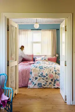 Finlayson pussilakansetti Unelma 150X210+50X60 sini/valk/v.punainen - 4