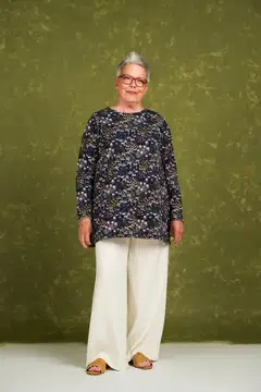 Muumi naisten tunika Sonja Esikko 592209 - tummansininen - 4
