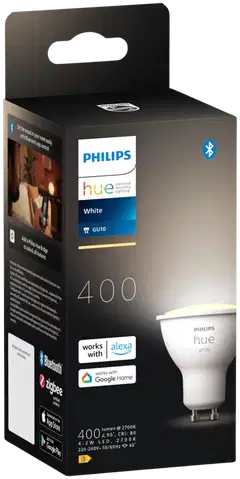 Philips Hue GU10 kohdelamppu 4.2W 2700K 400LM valkoinen - 2