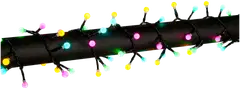 Konstsmide Valosarja 3677-505, Cluster 200 Candy color LED Cherry, Musta johto, IP44 - 1