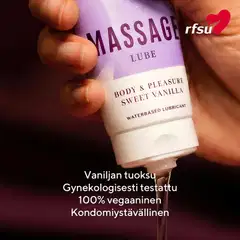RFSU Massage Lube hieronta- ja liukuvoidegeeli 150 ml - 2