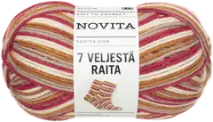Novita lanka 7 Veljestä Raita 100g myrskyaamu 983 - 1