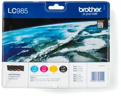 Brother mustepatruuna LC-985 BK BK/C/M/Y - 1