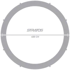 Stratos trampoliini turvaverkolla 488 cm - 8