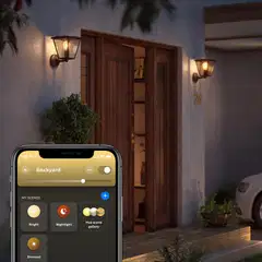 Philips Hue Inara -seinävalaisin ulkokäyttöön 7W 2700K 550LM valkoisella filamentti lampulla - 9