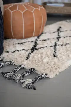 Fanni K Matto Artemis 160x230 cm luonnonvalkoinen/musta - 7