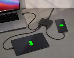 Cellularline Power Lite 100W pöytälaturi, 4 USB-C ja 2 USB-A porttia - 3