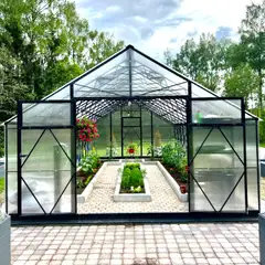 Ecoslider kasvihuone Lux DD 4.0 X 12.5 - 6