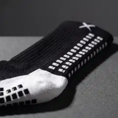 LUX grip-jalkapallosukat, keskipitkä varsi, musta, yksi koko - 3
