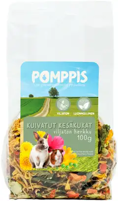 Pomppis jyrsijän kuivatut kesäkukat 100g - 2