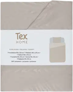 Tex Home pussilakanasetti Microzebra 150x210 cm beige - 2