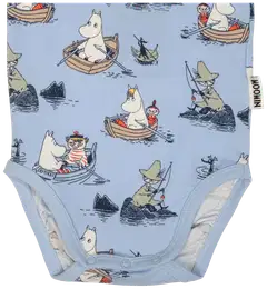 Muumi vauvojen body Veneilijät 591771 - Vaaleansininen - 3