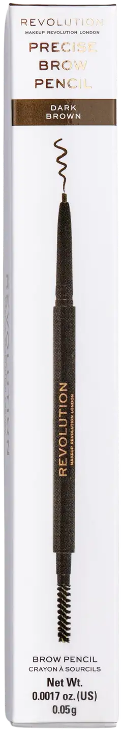 Revolution precise brow kulmakynä 5g tumman ruskea - Dark brown - 2