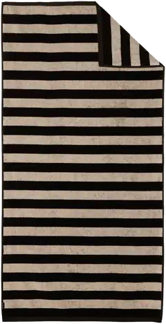 Ratia kylpypyyhe Raita 40x40mm 70x140 cm musta/greige - 2