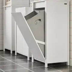 SoBuy pyykkikaappi valkoinen BZR100-W - 4