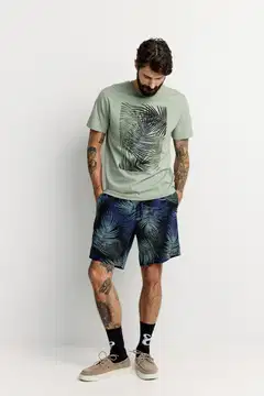 Finlayson miesten T-paita Palma - Sage Green - 3