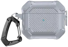 Wave Rugged Suojakotelo, Apple AirPods (4. sukupolvi), Vaaleanharmaa - 2