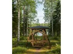 Timo-keinu, perinnemalli, ruskea kestopuu - 2