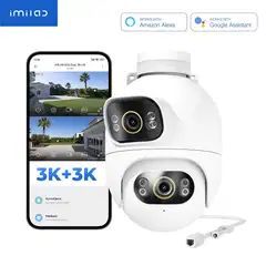 Imilab EC6 Dual 3K+3K WiFi -valvontakamera kahdella objektiivilla ulkokäyttöön CMSXJ68A - 11