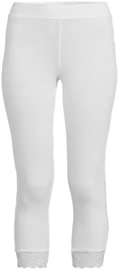 House naisten 7/8-leggingsit lace 222H26NS02 - Bright white - 2