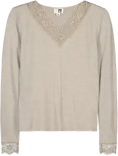WKLY. naisten trikoopusero 213W341102 - Sand mel. - 1
