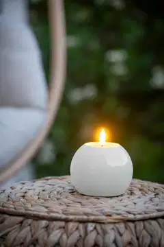 Solar kynttilä Airam Onoo 10cm valkoinen - 2