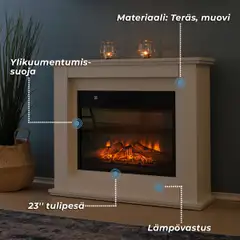 Lykke sähkötakka 2000 W L valkoinen - 4