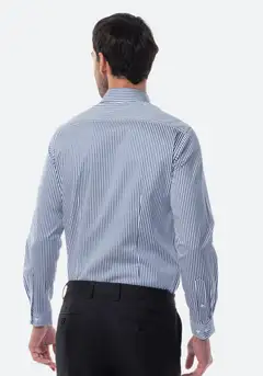 TEX miesten kauluspaita Satin stretchI966326 - Navy - 2