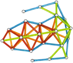 Geomag Supercolor Recycled -magneettirakennussetti 142 osaa - 3
