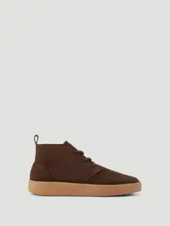 Björn Borg miesten mokkanahkaiset vapaa-ajan kengät Desert Chukka Brown - Dark brown - 1