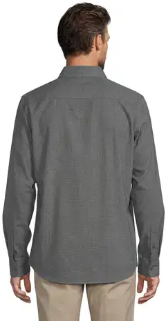 London Fog miesten kauluspaita miniruutu 194L292603 - Chargoal - 3