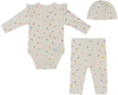 Tex Baby vauvojen setti Sydän I980166 3-pack - Off white - 1
