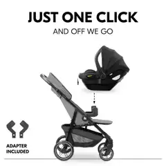 Hauck yhdistelmävaunut Shop N Care Travel Set 0-25 kg harmaa - 21