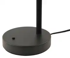 FocusLight Oslo pöytävalaisin, kork:36cm, 1xE27 max.8W(LED), On-Off kytkin valaisimen rungossa, IP20, musta - 5