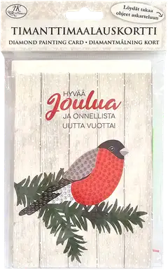 J.K. Primeco timanttimaalauskortti Punatulkku 5kpl - 1