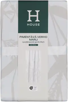 House pimentävä verho Marli 140x250 cm, valkoinen - 2