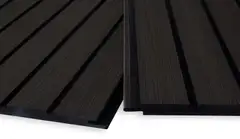 Maler Louvre uritettu rimasisustuspaneeli MDF 12x195x2500 ympäripontattu melamiini Grafiittitam 1,46m2 - 1