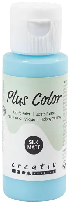 Plus Color askartelumaali 60 ml jäänsininen - 1