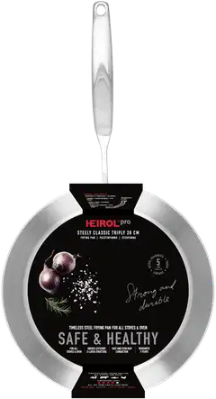 Heirol Paistinpannu 28 cm Steely Classic Triply - 3