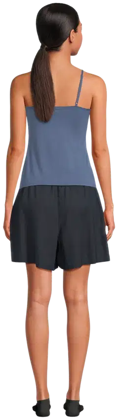 TEX naisten pellavasekoiteshortsit I282992 - BLACK 1 - 3