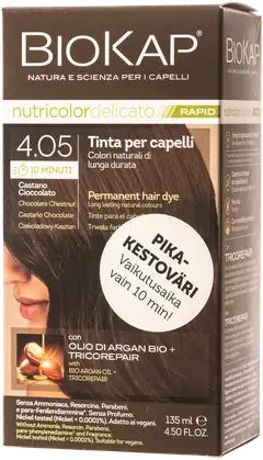 Biokap nutricolor delicato rapid 4.05 chocolate chestnut - 1