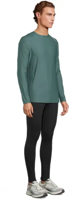 Starter miesten pitkähihainen juoksupaita SMS26003 - Mallard green - 4