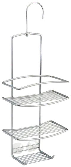 Metaltex Onda suihkuhylly koukulla, 18x11x39/48 cm - 1